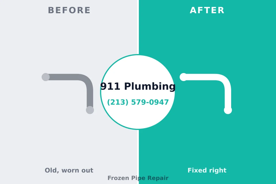 Before and after: plumbing company Pittsburg, KS